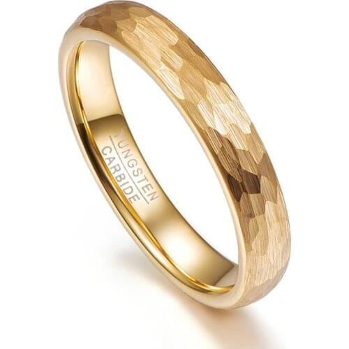4mm width 2MM thick gold Wedding Party Jewelry Accessories Mens Classic tungsten steel ring