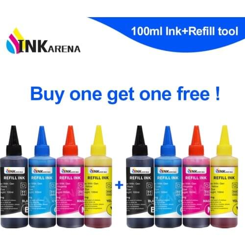 Buy 1 Get 1 FREE ! Universal Dye ink for Epson For HP For Canon For Brother Inkjet Printers Refill Cartridge Bulk Printer Ink