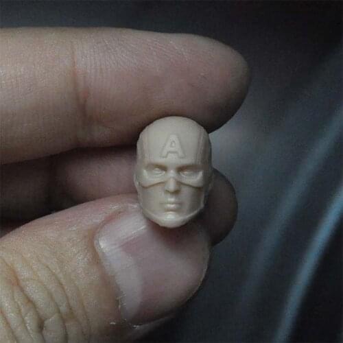 Blank 1/18 Scale Wiht A Helmet Captain Head Sculpt Unpainted Fit 3.75" Figure