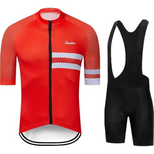 Ralvpha 2021 Men Pro Team Cycling Clothing Summer Quick Dry Cycling Jersey Short Pants Set Breathable Ciclismo MTB Bike Uniform
