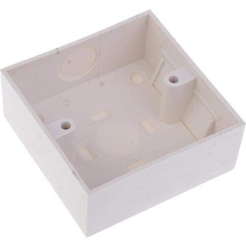 New Hot Single Gang Socket Back Box For RJ45 Network Faceplate LAN Patch Wall Mount Wall Switch Socket