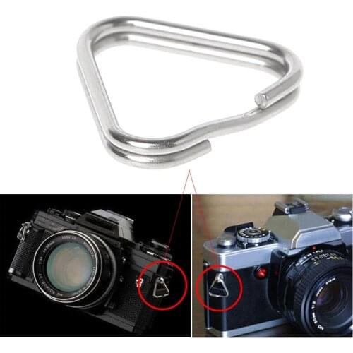 2021 New 10pcs/set Metal Triangle Rings Split Digital Camera Strap Hook Replacement Parts