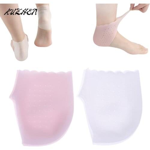 Transparent Silicone Moisturizing Gel Heel Sock Foot Skin Gel Care Support Protector Socks Peds