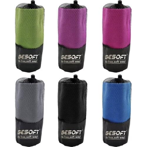 RIGHT microfiber travel towel with mesh bag