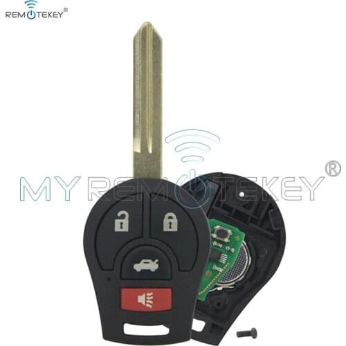 Remtekey CWTWB1U751 remote key 434mhz with ID46 chip 3 button with panic for Nissan Cube Rogue Juke Versa 2008 - 2014