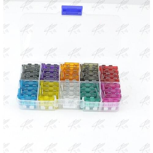 100pcs/lot Standard Car fuse medium blade fuses car,auto fuse car 2A 3A 5A 7.5A 10A 15A 20A 25A 30A 35A with box