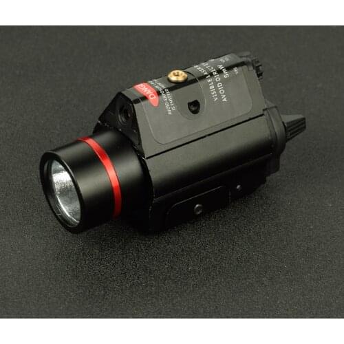 Tactical Weapon Flashlight Red Dot Laser Sight Combo With Remote Pressure Switch For Pistol Rifle 20mm Rail Hunting Accessories