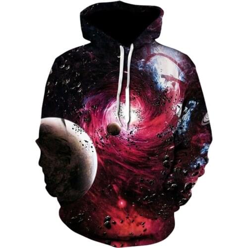 3D hoodie galaxy cloud sweatshirt for men and women cloud cool printing starry sky jacket mens pullover clothing