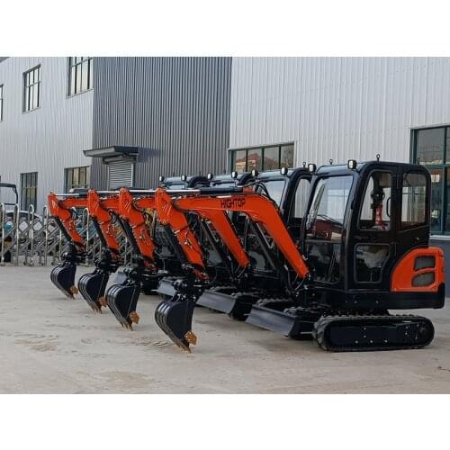 CE EPA ISO Closed Cabin 2ton Small Digger Mini Backhoe Crawler excavator With Diesel Engine