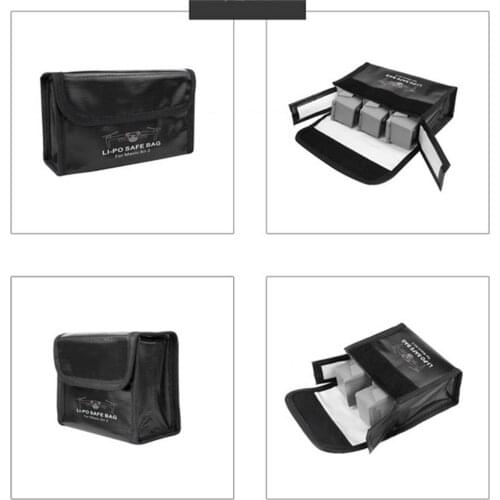 Explosion-proof Lipo Battery Safe Storage Bag for DJI Mavic Air 2 Drone Batteries Accessories Protective Bag Portable Pouch