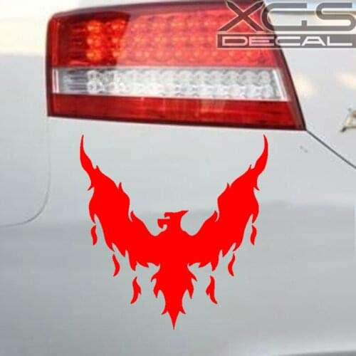 XGS DECAL Car decal vinyl sticker burning phoenix bird 12 x 13 cm car motorcycle truck ebike outdoor waterproof sticker