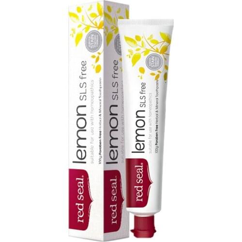 NewZealand Lemon SLS free Toothpaste2PCS Refreshing natural lemon flavour, Low foaming Fights plaque & decay, Protect mouth gums