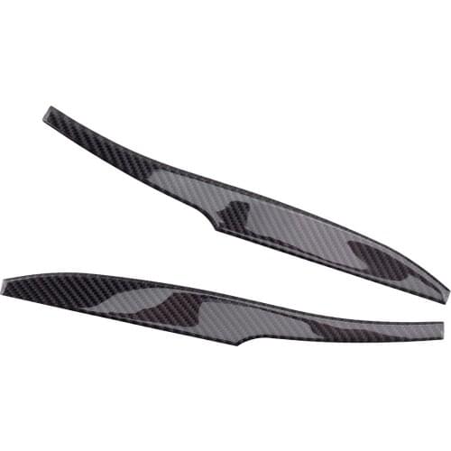 1 Pair Car Black Carbon Fiber Exterior Side Rearview Mirror Cover Trim Fit for Toyota 4Runner 2010-2018 2019 2020