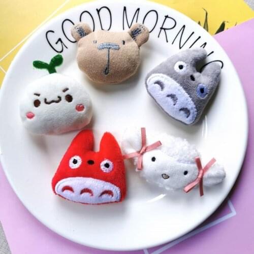 10pcs/lot DIY Handmade cute Stuffed Bear dolls Padded Patches Appliques For Clothes Sewing Supplies DIY Hair Decoration