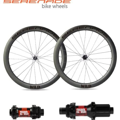 1353 Gr 50mm Disc Only Cyclocross Symmetrical Off Set Carbon Road Bicycle Wheels with Dt Swiss 240s Clincher Tubeless Compatible