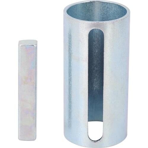 2Pcs Crank Shaft Sleeve 1in To 1-1/8 Inch 1/4in Key Gas Engine Pulley Adapter Auto Parts Crankshaft Sleeve