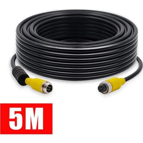 4 Pin Car Video DVR Cable Reversing Aviation Head Car Camera Video Cable Extension Cable Wire for Car Truck