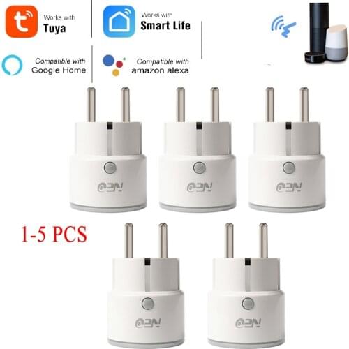 5 PCS NEO COOLCAM Outlet Plugin Smart WIFi Power Plug EU 10A Socket Smart Home Automation Alarm System Home Electrical Socket
