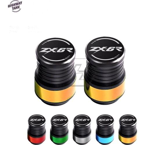 Motorcycle Accessories Wheel Tire Valve Caps Covers Case for Kawasaki ZX-6R ZX6R All Year