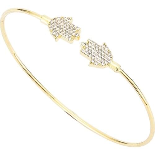 Bangles for Women gold color copper materiel new luxury brand fashion classic lovers bracelet Gold Trendy Jewelry Gifts