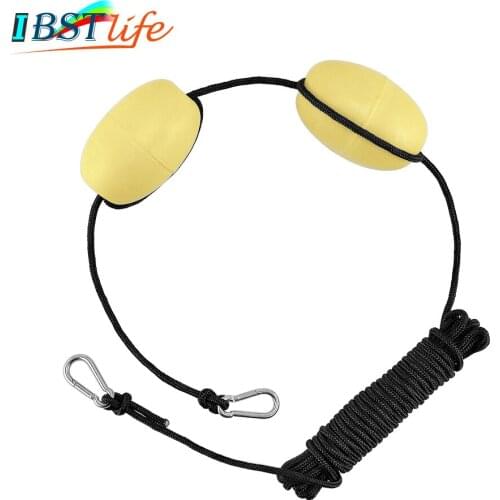 Kayak Tow Rope Boating Floating Throw Anchor Line With Dual Floats End Clips Float Rope Buoy Safety Gear Buoyant Accessories