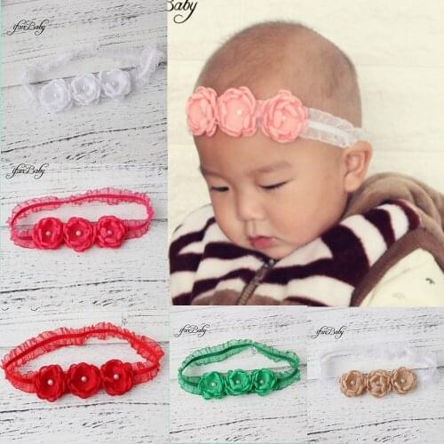 Boutique burn flower headband ,Chiffon fabric flower headband ruffled elastic headband