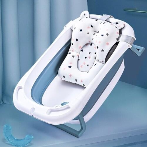 Home Baby Folding Bathtub Temperature Sensing Bathing Folding Bathtub Child Bathtub Bathing Bucket Folding Bathtub