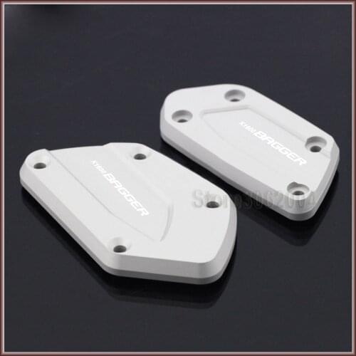 Front Brake Clutch Reservoir Cover For BMW K1600BAGGER K 1600BAGGER 2017-2018 Motorcycle Accessories Black Silver With Logo