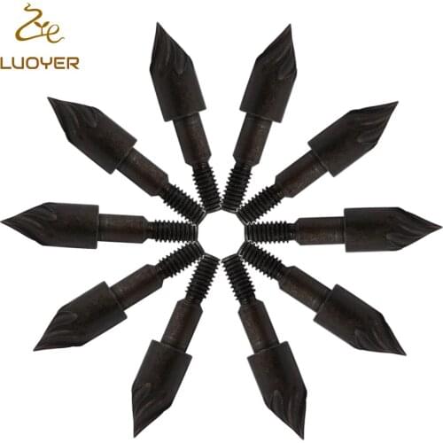 Luoyer 6/12 Pcs Sharp Carbon Steel Rotary ArrowHeads Broadheads Tips Arrow Points Archery Arrow head for Compound Bow Crossbow