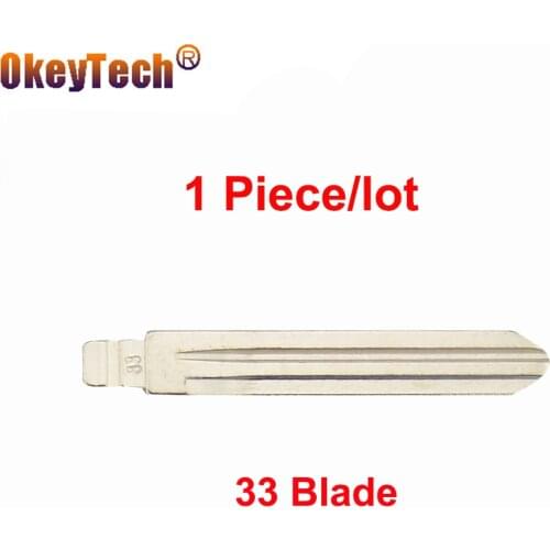 OkeyTech Flip Folding Remote Universal Metal 33 Car Key Blade For Hyundai NF KD Keydiy Replacement No.33 Uncut Blank Blade