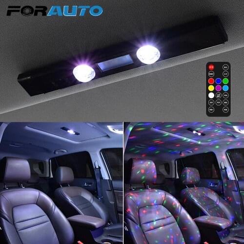 Portable Decorative Light For Auto Multi-color Car Atmosphere Lights Ambient Lamp USB Rhythm Atmosphere Lamp
