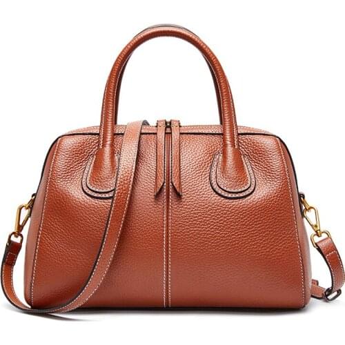 Luxury Handbags Women Bags Designer Genuine Leather Women Handbag Boston Bag Real Leather Shoulder Bag Crossbody Bags for Women
