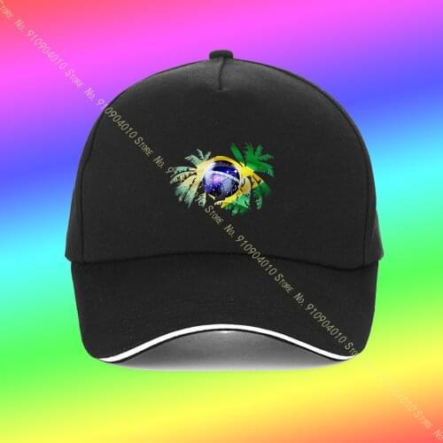 Brazil Palm Flag Baby Fishing Hat Men Caps Hip-Hop Cap Baseball Cap Men Baseball Cap For Men 2021 MenS Summer Hat