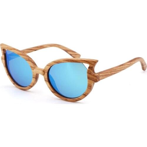 New Design Women Men Zebra Wood Sunglasses Vintage Handmade Glasses Polarized Lens Free Shipping