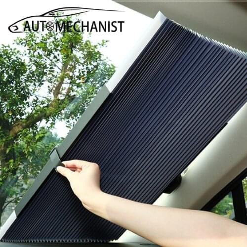 Universal Car Front Window Sun Shade Covers Auto Dashboard Windscreen Cover Retractable Windshield Cover Accessories For BMW E46