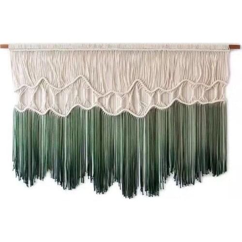 Nordic Style Macrame Tapestry Dyeing Handmade Tapestry Bedroom Living Room Bedside B & B