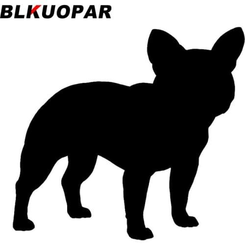 BLKUOPAR for French Bulldog Car Stickers Vinyl Cartoon Decals Car Accessories Occlusion Scratch Waterproof Funny Vehicle Decor