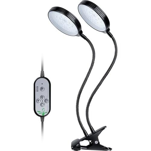 Plant Grow Light Waterproof Plant Growing Light With Auto Cycle Timer 5 Dimming Levels Adjustable 3 Light Color Mode Switchable