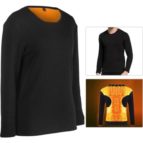 Winter Heating Underwear Men Women Thermal Underwear USB Electric Heated Clothes Outdoor Camping Hiking Hunting Warmer Clothes