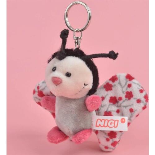 1 Pcs bee butterfly Insect Small Plush Pendant Toy, Kids Doll Keychain / Keyholder Gift Free Shipping
