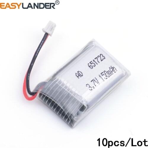 10pcs /Lot 3.7v lithium Li ion polymer rechargeable battery For 3D glasses Smart watch Sports bracelet
