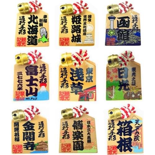 Kinkaku-ji Himeji Castle, Mount Fuji, Hokkaido, Japan 3D Fridge Magnets Tourism Souvenirs Refrigerator Magnetic Stickers