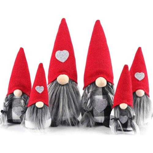8 Pcs Christmas Gnomes Doll Mrs Mr Santa Scandinavian Swedish Tomte Gnome Figurines Xmas Ornaments Home Decoration Wholesale X2