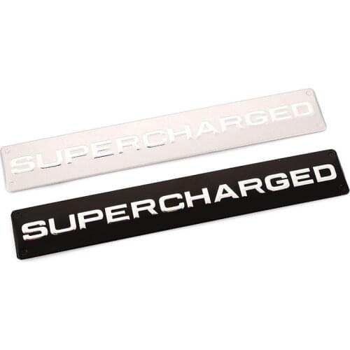 Car Sticker Supercharged Emblem Badge Decals For Land Rover Range Rover Super charged Volkswagen VW Golf MK7 Audi Q3 Q5 Q7