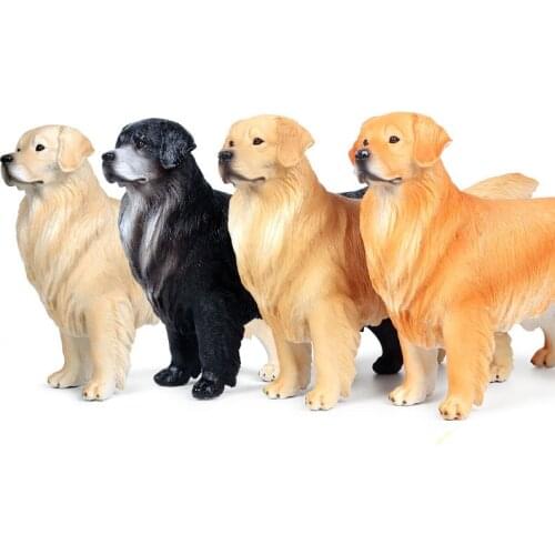 Big Size Golden Retriever Animal Figure Collectible Toys Dog Animal Action Figures Kids Plastic Cement Toys
