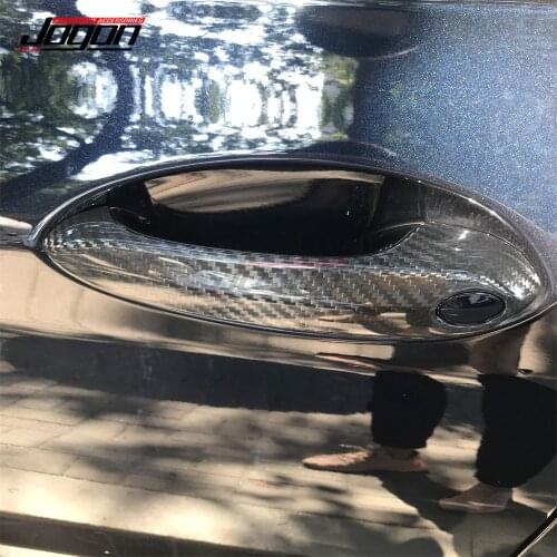 Real Carbon Fiber Car Side Body Door Handle Cover For BMW 4 5 6 8 series G22 G30 G38 G32 G15 2018 2019 2020 2021 Accessories
