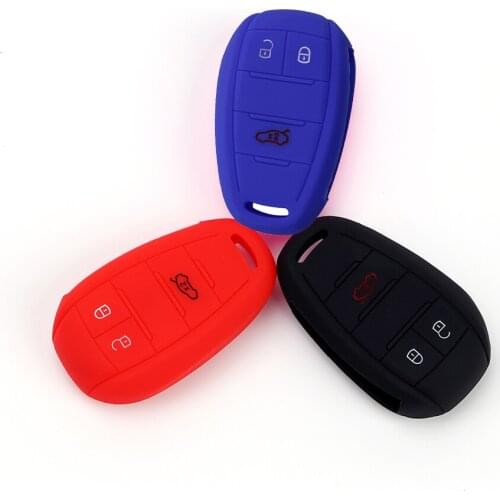 SHDLIFE Car Key Case Cover For Alfa Romeo Giulia Stelvio 3 Buttons Silicone Protector