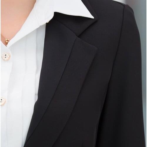 Korean Style OL Business Suits the Interview Business Wear Long Sleeves Dress Suit