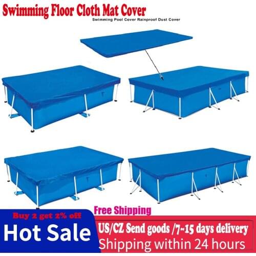 Hot Sale Large Size Swimming Pool Rectangle Ground Cloth Lip Cover Dustproof Floor Cloth Mat Cover For Outdoor Villa Garden Pool