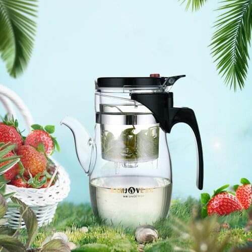 [GRANDNESS] Kamjove TP-787 Heat Resistant Glass Kungfu Teapot Office Tea Cup 600ml Blooming Tea Pot Glass Kungfu Piaoyi 600ml